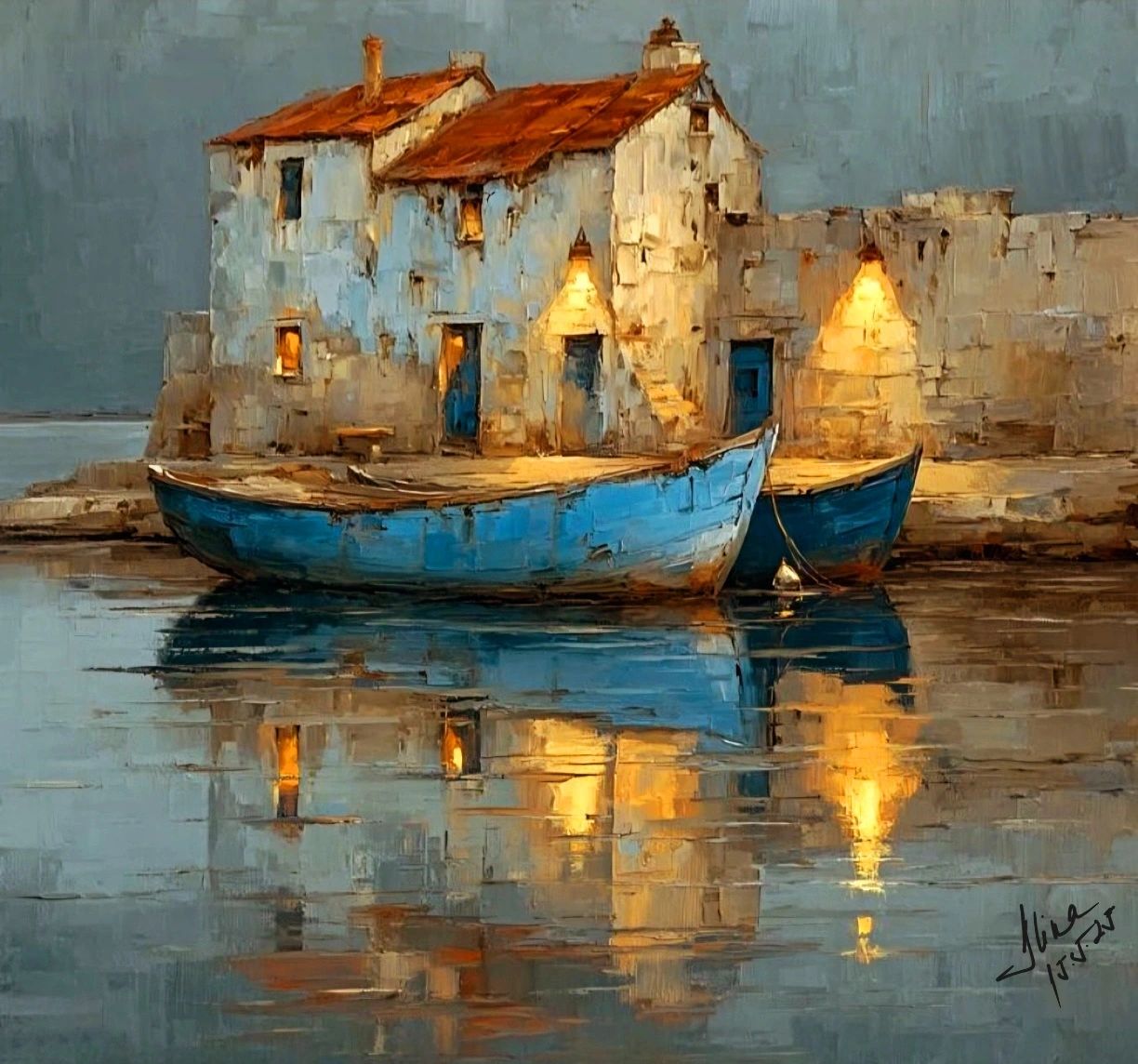 ArteDiAlina.com painting: Reflections ..